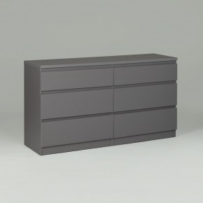 2.03.02.080.4 КАСТОР комод 6 ящиков RU серый в Дегтярске - degtyarsk.ok-mebel.com | фото