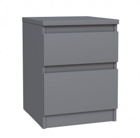 2.03.03.050.4 КАСТОР тумба 2 ящика RU серая в Дегтярске - degtyarsk.ok-mebel.com | фото