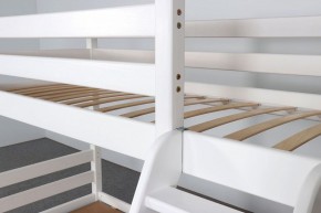 АДЕЛЬ Кровать двухъярусная с наклонной лестницей (белый) в Дегтярске - degtyarsk.ok-mebel.com | фото 6