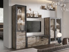 Амели Шкаф-стекло (Дуб Юкон-Бетон темный) в Дегтярске - degtyarsk.ok-mebel.com | фото 3