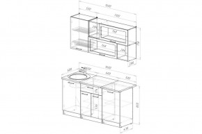 АНТИКА Кухонный гарнитур Стандарт (1600 мм) в Дегтярске - degtyarsk.ok-mebel.com | фото 2