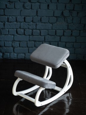 Балансирующий коленный стул Конёк Горбунёк (Белый) в Дегтярске - degtyarsk.ok-mebel.com | фото 3