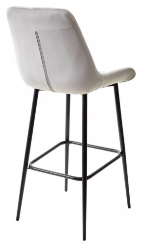 Барный стул ХОФМАН, цвет H-09 Светло-серый, велюр / черный каркас М-City в Дегтярске - degtyarsk.ok-mebel.com | фото 6