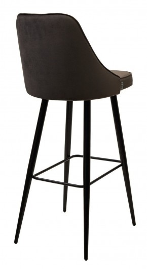 Барный стул NEPAL-BAR ГРАФИТ #14, велюр/ черный каркас (H=78cm) М-City в Дегтярске - degtyarsk.ok-mebel.com | фото 3