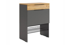 БАСКО Прихожая К8 (графит) в Дегтярске - degtyarsk.ok-mebel.com | фото 6
