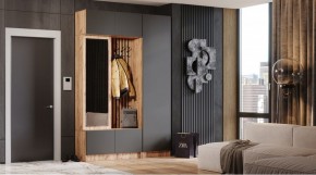 БАВАРИЯ Прихожая (дуб вотан/графит) в Дегтярске - degtyarsk.ok-mebel.com | фото