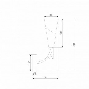 Бра Eurosvet Rhyton 60167/1 латунь в Дегтярске - degtyarsk.ok-mebel.com | фото 5