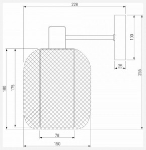 Бра Eurosvet Voile 30191/1 черный в Дегтярске - degtyarsk.ok-mebel.com | фото 4