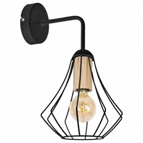 Бра Imex MD.9051 MD.9051-1-W-BK+WOOD в Дегтярске - degtyarsk.ok-mebel.com | фото