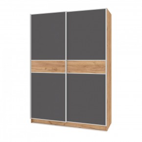 БРАУН Б665 Шкаф-купе (дуб золотой/графит) в Дегтярске - degtyarsk.ok-mebel.com | фото