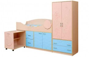 Набор мебели для детской Юниор -12.2 (700*1860) МДФ матовый в Дегтярске - degtyarsk.ok-mebel.com | фото