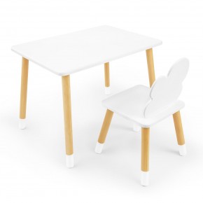 Детский комплект стол и стул «Облачко» Rolti Baby (белый/береза, массив березы/мдф) в Дегтярске - degtyarsk.ok-mebel.com | фото