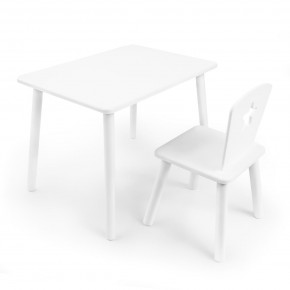 Детский комплект стол и стул «Звезда» Rolti Baby (белый/белый, массив березы/мдф) в Дегтярске - degtyarsk.ok-mebel.com | фото