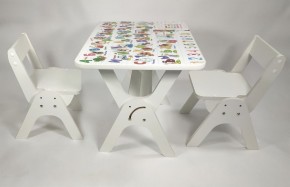 Детский растущий стол-парта и два стула Я САМ "Умка-Дуо" (Алфавит) в Дегтярске - degtyarsk.ok-mebel.com | фото