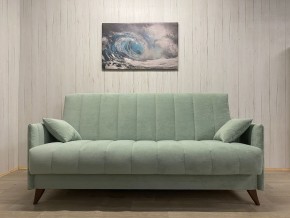 Диван Престиж-3 (НПБ) велюр Sensey mist green в Дегтярске - degtyarsk.ok-mebel.com | фото