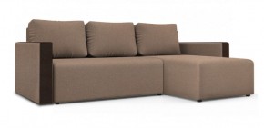 Диван угловой Алиса 3 Bahama BEIGE - Teos Dark Brown в Дегтярске - degtyarsk.ok-mebel.com | фото