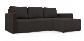 Диван угловой Алиса 3 Bahama GRAFIT - Teos Dark Brown в Дегтярске - degtyarsk.ok-mebel.com | фото