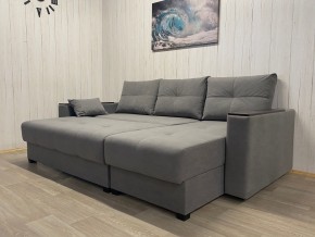 Диван угловой Комфорт-3 (НПБ+МДФ) велюр Galaxy Lite 26 в Дегтярске - degtyarsk.ok-mebel.com | фото 3