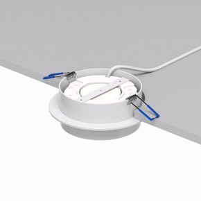 DK2090-WH Встраиваемый светильник FLAT, IP 20, до 15 Вт, GX53, LED, белый, алюминий в Дегтярске - degtyarsk.ok-mebel.com | фото 3