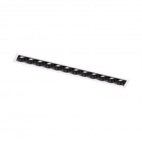 DK2532-WB Встраиваемый светильник SPACE со светодиодом под шпатлевку L240mm 220V 20W 38° 4000К IP20 белый/черный алюминий в Дегтярске - degtyarsk.ok-mebel.com | фото 5