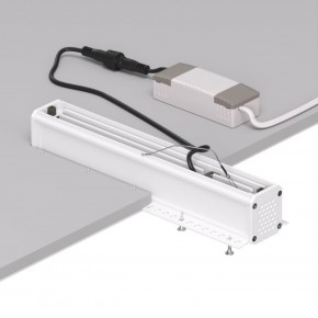 DK2532-WB Встраиваемый светильник SPACE со светодиодом под шпатлевку L240mm 220V 20W 38° 4000К IP20 белый/черный алюминий в Дегтярске - degtyarsk.ok-mebel.com | фото 6