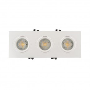 DK3023-WH Встраиваемый светильник, IP 20, 10 Вт, GU5.3, LED, белый, пластик в Дегтярске - degtyarsk.ok-mebel.com | фото