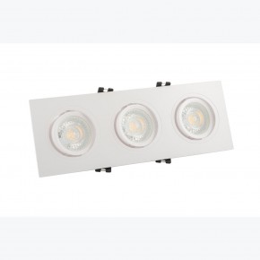 DK3023-WH Встраиваемый светильник, IP 20, 10 Вт, GU5.3, LED, белый, пластик в Дегтярске - degtyarsk.ok-mebel.com | фото 2
