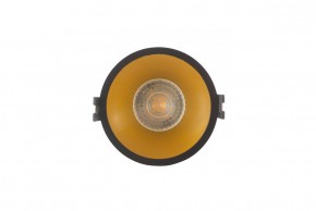 DK3026-BG Встраиваемый светильник, IP 20, 10 Вт, GU5.3, LED, черный/золотой, пластик в Дегтярске - degtyarsk.ok-mebel.com | фото