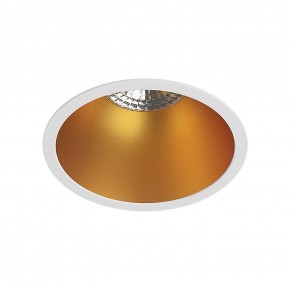DK3026-WG Встраиваемый светильник, IP 20, 10 Вт, GU5.3, LED, белый/золотой, пластик в Дегтярске - degtyarsk.ok-mebel.com | фото