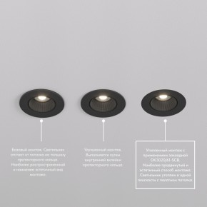 DK3061-BK Встраиваемый светильник, IP 20, 10 Вт, GU5.3, LED, черный/черный, пластик в Дегтярске - degtyarsk.ok-mebel.com | фото 3