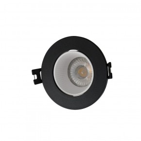 DK3061-BK+WH Встраиваемый светильник, IP 20, 10 Вт, GU5.3, LED, черный/белый, пластик в Дегтярске - degtyarsk.ok-mebel.com | фото 1