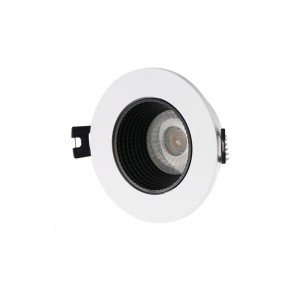 DK3061-WH+BK Встраиваемый светильник, IP 20, 10 Вт, GU5.3, LED, белый/черный, пластик в Дегтярске - degtyarsk.ok-mebel.com | фото