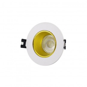 DK3061-WH+YE Встраиваемый светильник, IP 20, 10 Вт, GU5.3, LED, белый/желтый, пластик в Дегтярске - degtyarsk.ok-mebel.com | фото