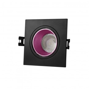 DK3071-BK+PI Встраиваемый светильник, IP 20, 10 Вт, GU5.3, LED, черный/розовый, пластик в Дегтярске - degtyarsk.ok-mebel.com | фото