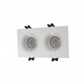 DK3072-WH Встраиваемый светильник, IP 20, 10 Вт, GU5.3, LED, белый/белый, пластик в Дегтярске - degtyarsk.ok-mebel.com | фото