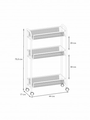 Э 321 С Этажерка "Ладья 1К" Серый в Дегтярске - degtyarsk.ok-mebel.com | фото 2