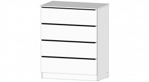 ЭЛЕГАНТ Комод 4 ящика (белый) в Дегтярске - degtyarsk.ok-mebel.com | фото