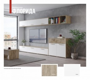 ФЛОРИДА Гостиная (модульная) дуб серый/белый в Дегтярске - degtyarsk.ok-mebel.com | фото