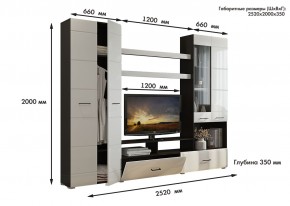 Гостиная Альфа МДФ (Венге/Белый глянец) в Дегтярске - degtyarsk.ok-mebel.com | фото 3