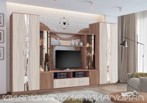 Гостиная Аллегро с 2 шкафами вариант-5 (Ясень светлый/тёмный) в Дегтярске - degtyarsk.ok-mebel.com | фото 3