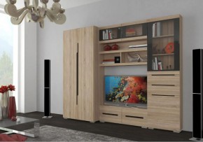 ЭКОЛЬ Гостиная Вариант №1 МДФ (Дуб сонома) в Дегтярске - degtyarsk.ok-mebel.com | фото