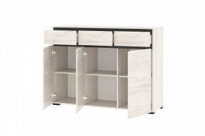 ГРЕТТА Комод 3С3Я 3дв, 3ящ (дуб крафт) в Дегтярске - degtyarsk.ok-mebel.com | фото 2