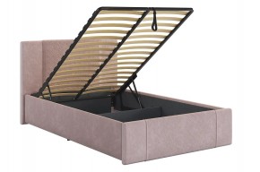 ХЛОЯ Кровать 1200 с ПМ (нежно-розовый велюр) в Дегтярске - degtyarsk.ok-mebel.com | фото