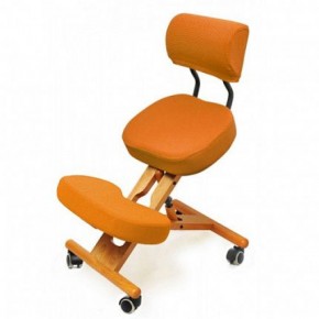 Коленный стул со спинкой Smartstool KW02В + Чехлы в Дегтярске - degtyarsk.ok-mebel.com | фото 4