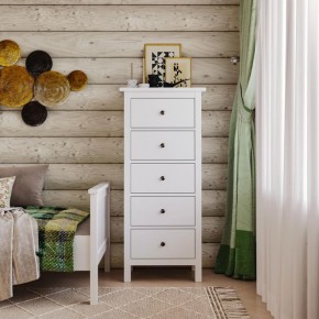 Комод 05 Кантри белый с пятью ящиками в Дегтярске - degtyarsk.ok-mebel.com | фото 4