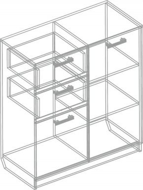 Комод 2-ств. с 2 ящиками "Эконом" в Дегтярске - degtyarsk.ok-mebel.com | фото 3