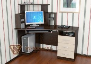 Компьютерный стол №3 в Дегтярске - degtyarsk.ok-mebel.com | фото 1