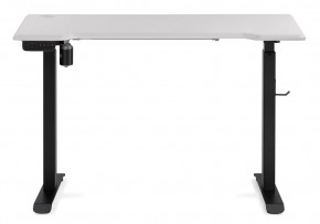 Компьютерный стол Маркос с механизмом подъема 120х75х75 белая шагрень / черный в Дегтярске - degtyarsk.ok-mebel.com | фото 3