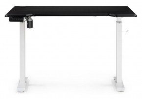 Компьютерный стол Маркос с механизмом подъема 120х75х75 черная шагрень / белый в Дегтярске - degtyarsk.ok-mebel.com | фото 4
