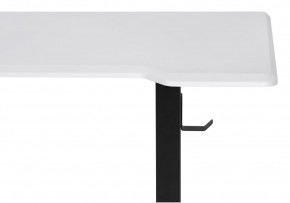 Компьютерный стол Маркос с механизмом подъема 140х80х75 белая шагрень / черный в Дегтярске - degtyarsk.ok-mebel.com | фото 6